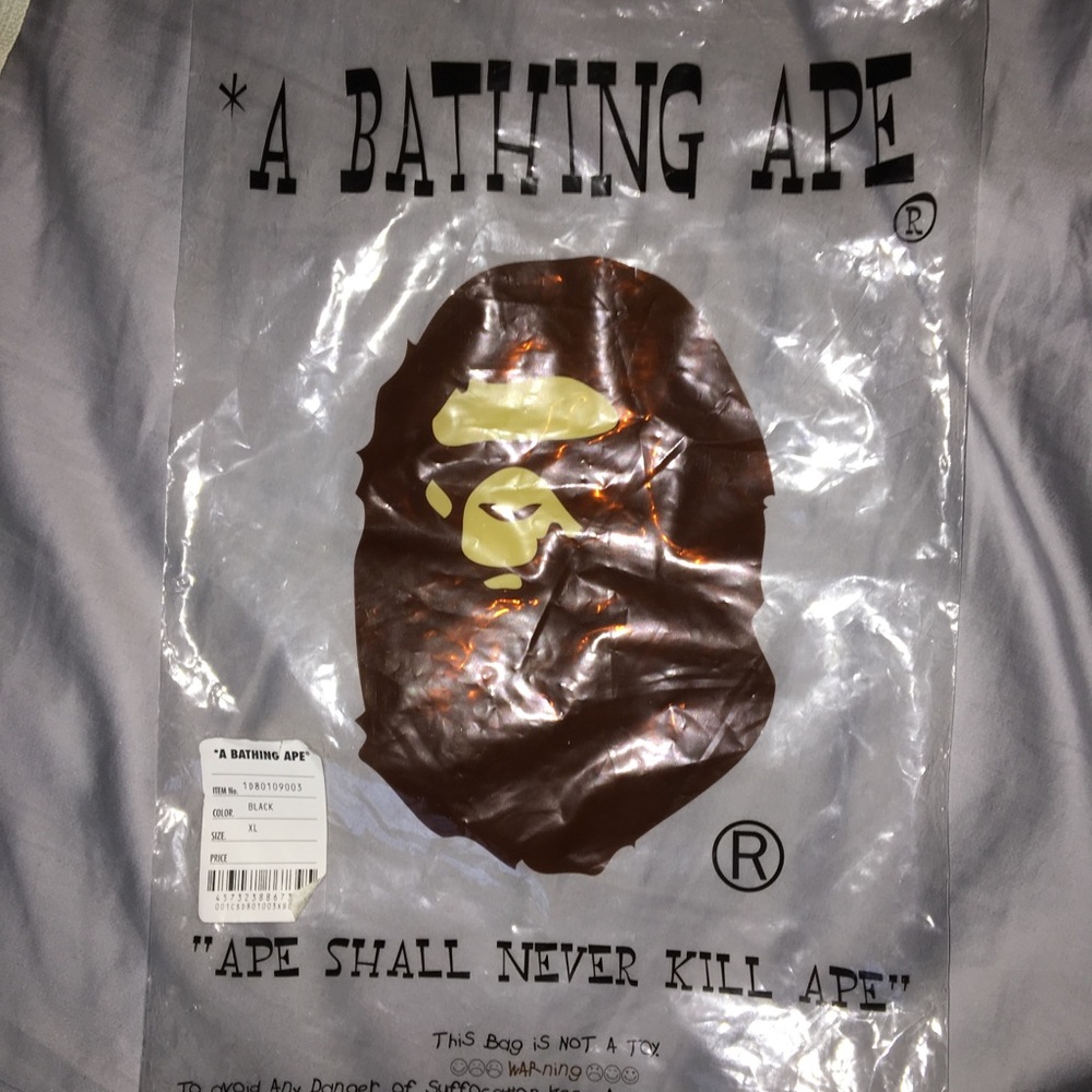 Bape plastic bag